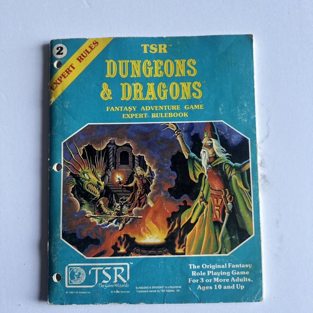 1981 TSR Dungeons & Dragons Expert Rulebook 1st Printing B/X Erol Otus D&D 2015